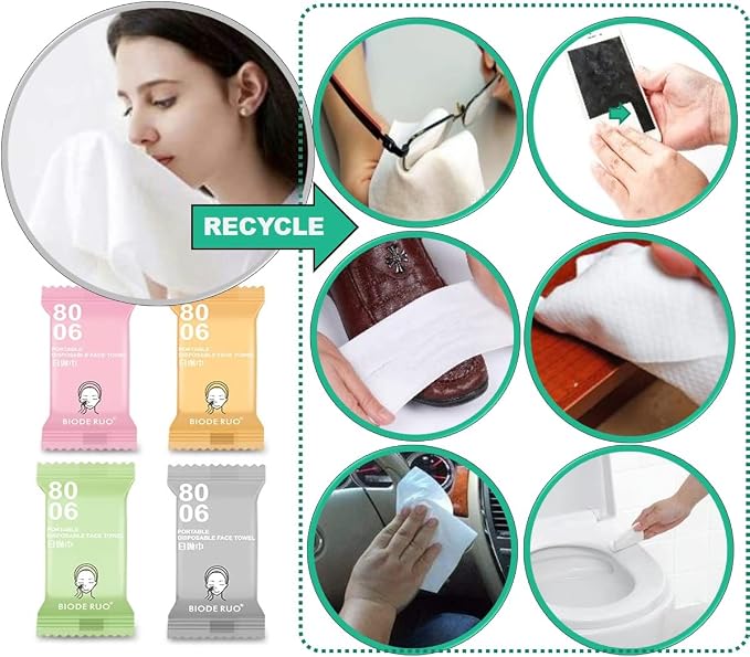 Premium Compressed Towels, Pure Cotton Portable Washcloth - Image 7