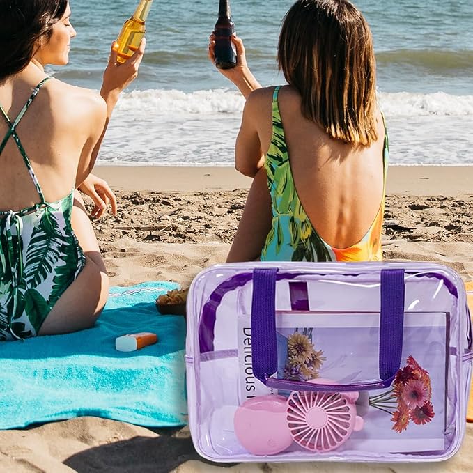 Travel Clear Waterproof PVC Bag, Toiletry Carry Pouch Makeup Artist Bag - Image 4