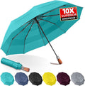 3T Wind Armor Travel Umbrella Compact Easy Auto Open Close Folding Umbrellas by LFLFWY