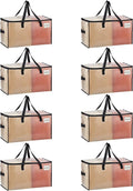 VENO 8 Pack Moving Bags, Comforter and Blanket Storage Bags by Veno