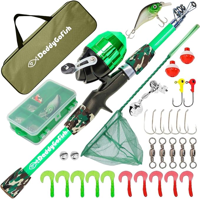 DaddyGoFish Kids Fishing Pole by DaddyGoFish