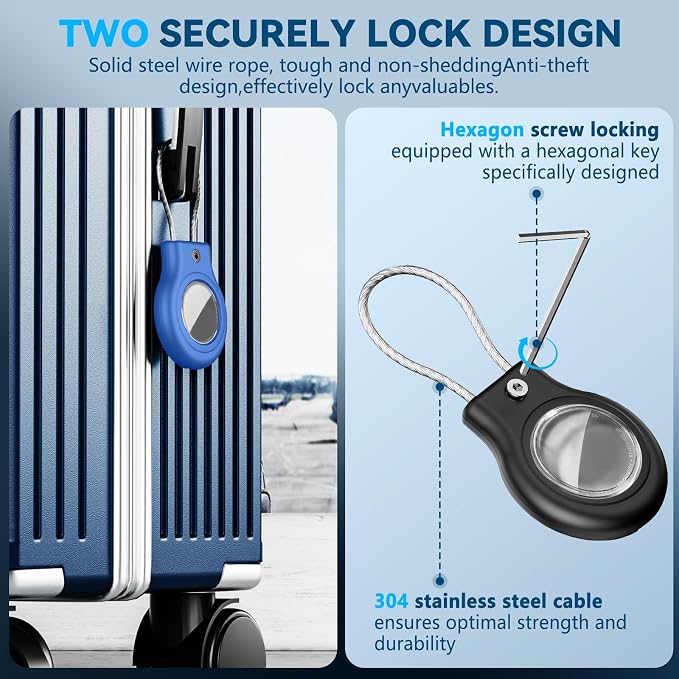Waterproof Airtag Holder, 2 Pack Air tag Case - Image 4