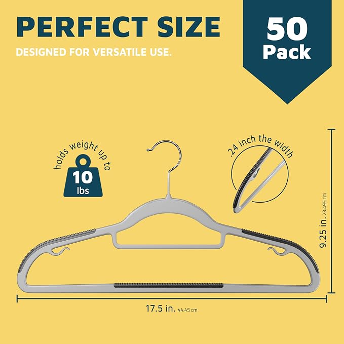 Lifemaster Plastic Clothes Hanger Set - Image 2