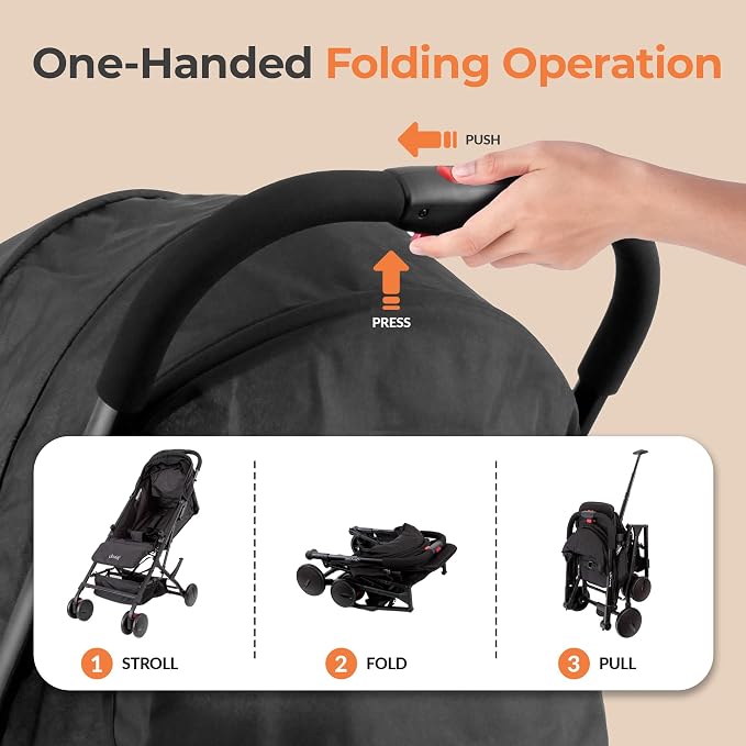 Jovial Lightweight Travel Baby Stroller - Image 6