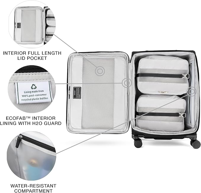 Travelpro VersaPack+ Lightweight Softside Expandable Checked Luggage, 8 Spinner - Image 8