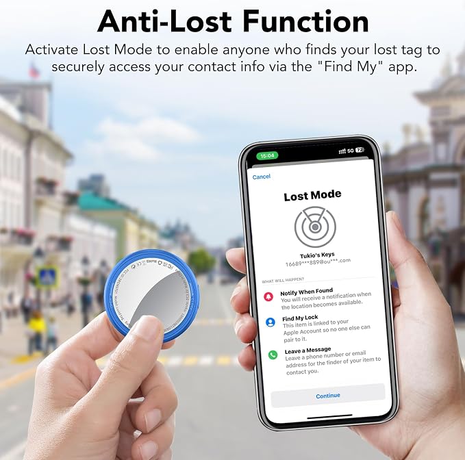 2025 New Air Tracker Tag-4 Pack, Replaceable Battery, Key Finder and Item - Image 7