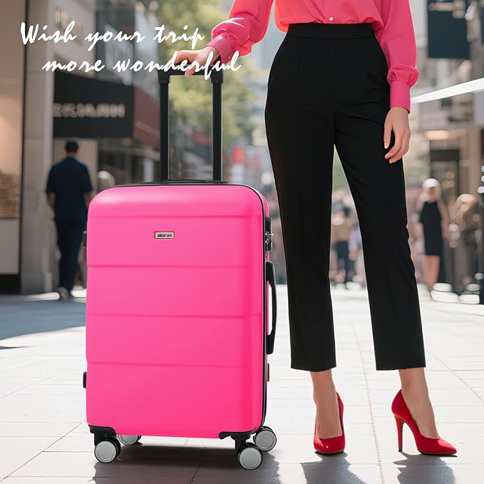 Merax Luggage Sets of 3 Piece Carry on Suitcase Airline Approved, Hardcase - Image 7