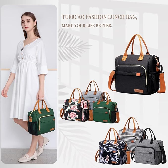 TuErCao Insulated Lunch Bag Adult Lunch Box - Image 9