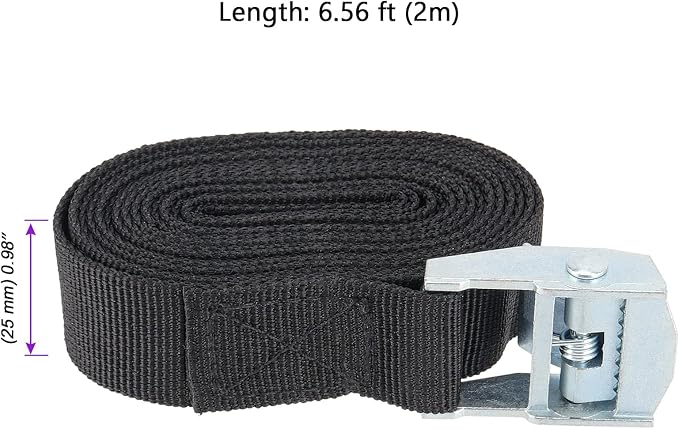 JOIKIT 15 Pack 6.5 Feet x 1 Inch Lashing Straps, Cam Buckle Tie Down Strap up - Image 2