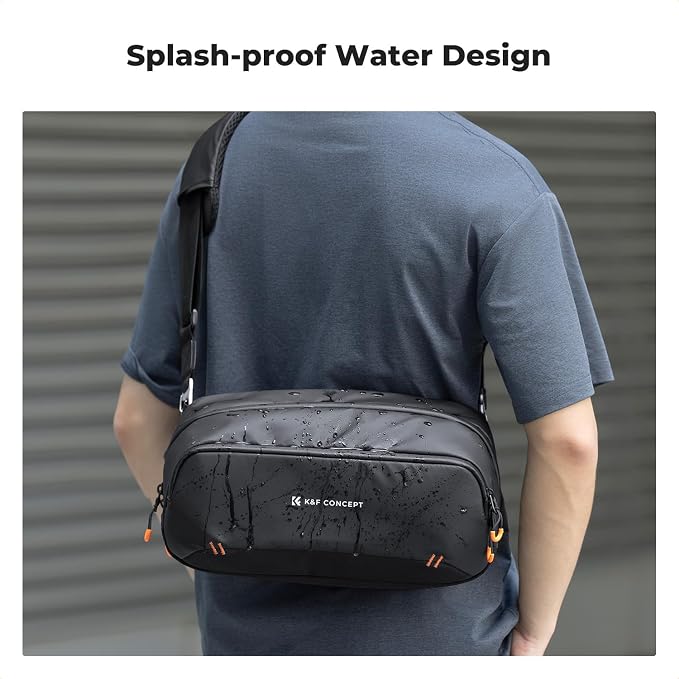 K&F CONCEPT Storage Sling Bag, Vlog Photography Camera HandBag, Portable - Image 9