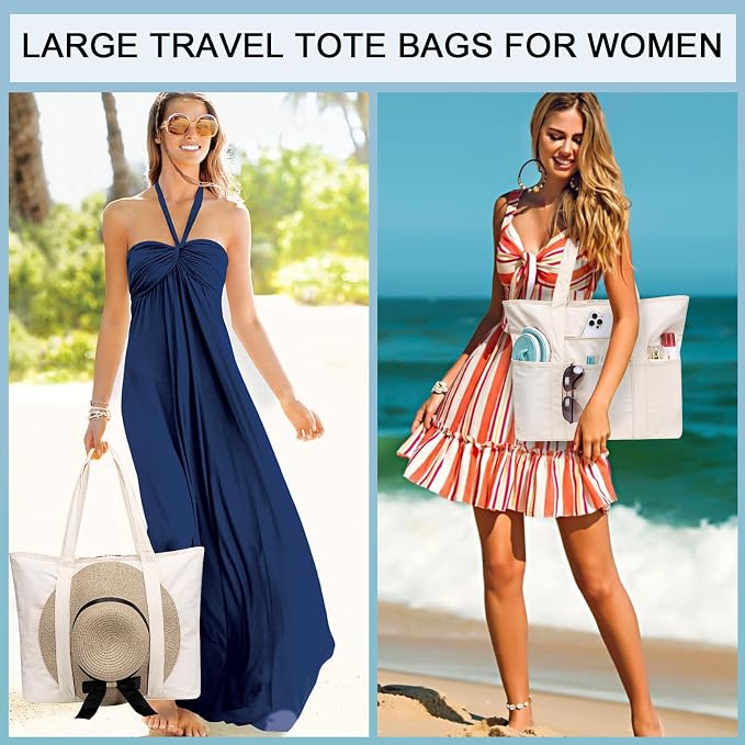 LEDAOU Beach Bags for Women, Beach Bags Waterproof Sandproof, Packable Beach - Image 7