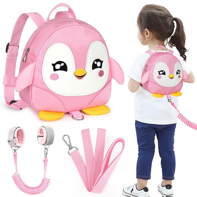 Accmor Toddler Harness Backpack Leash, Cute Penguin Kid Backpacks by Accmor