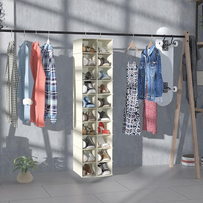 coastal rose Hanging Shoe Organizer - Image 2