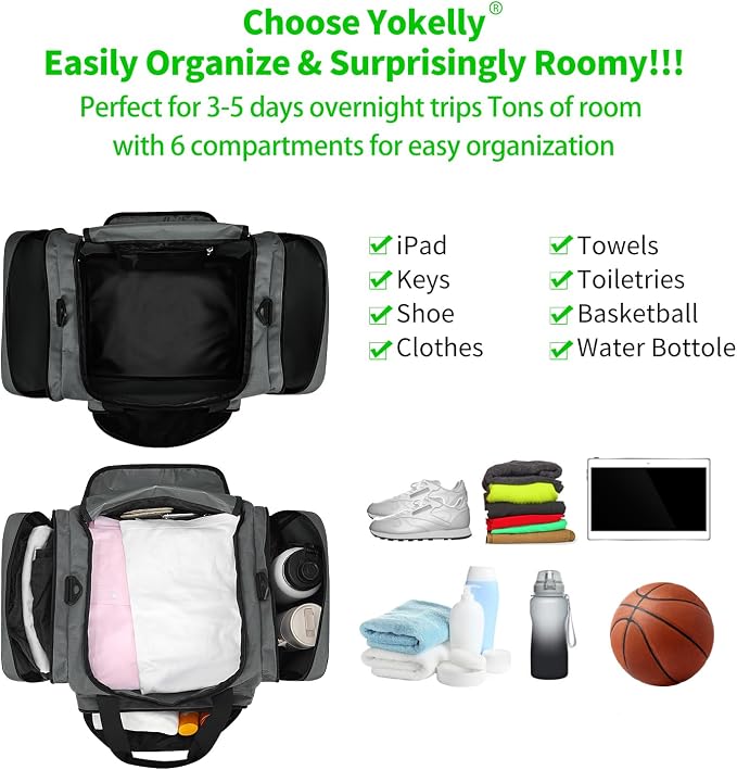 Sports Duffel Bag 20 inch for Travel Gym - Image 2