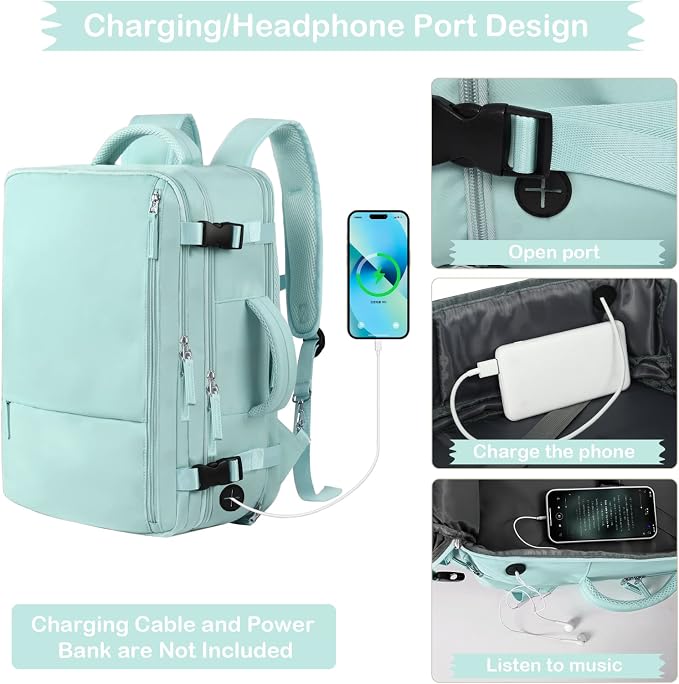 Hanples Carry on Backpack, Laptop Travel Backpack - Image 7