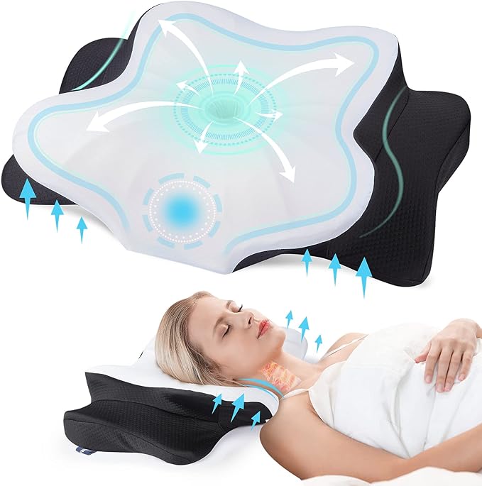 DONAMA Cervical Pillow for Neck and Shoulder, Contour Memory Foam Pillow by DONAMA