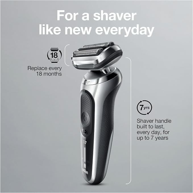 Braun Electric Razor for Men, Series 7 360 Flex Head Foil Shaver - Image 10