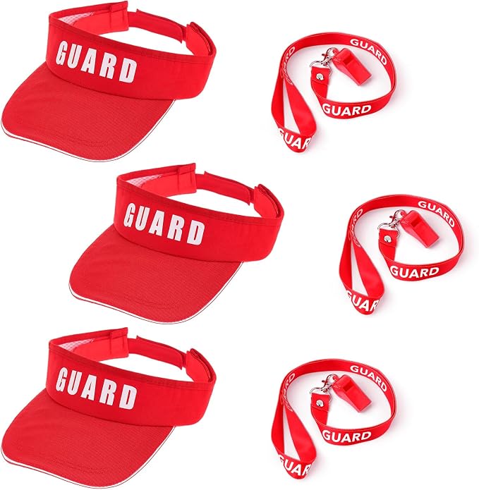 Halloween Guard Visor Hat Emergency Whistles by Croknit