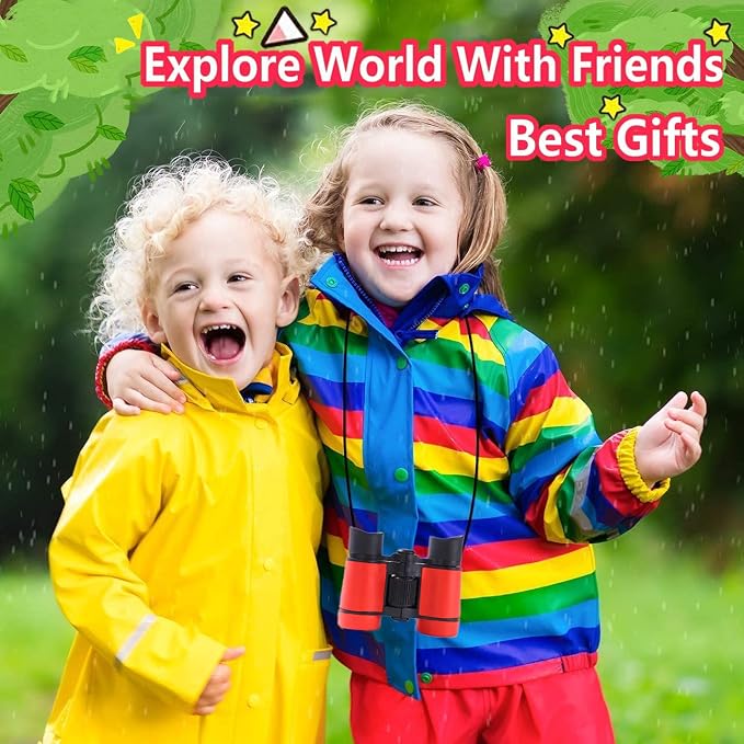 Kids Binoculars Best Gifts for 3-12 Years Boys Girls High-Resolution Optics - Image 5