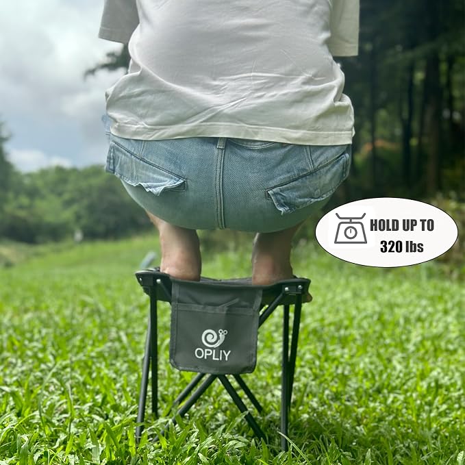 Opliy Camping Stool, Folding Small Chair Portable Camp Stool - Image 6