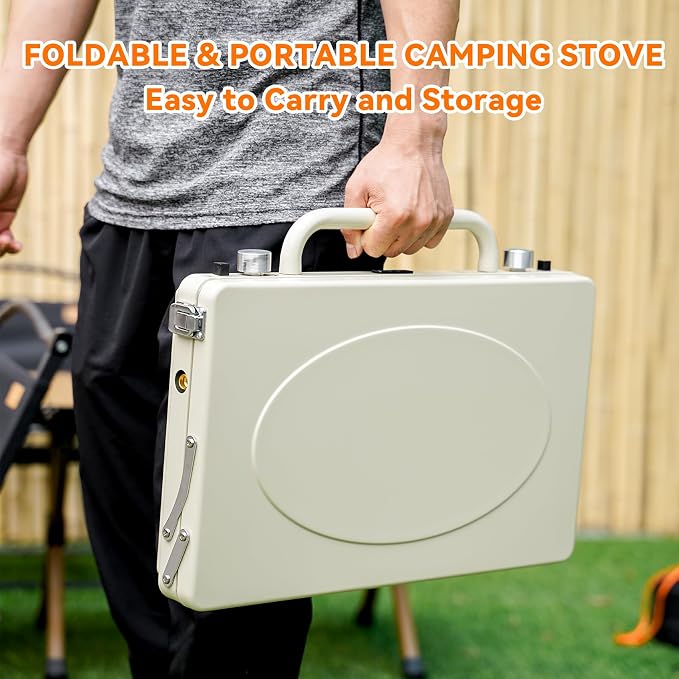 ONLYFIRE OUTDOOR LIVING Portable Camping stove 2-Burner, Propane Gas Stove - Image 3