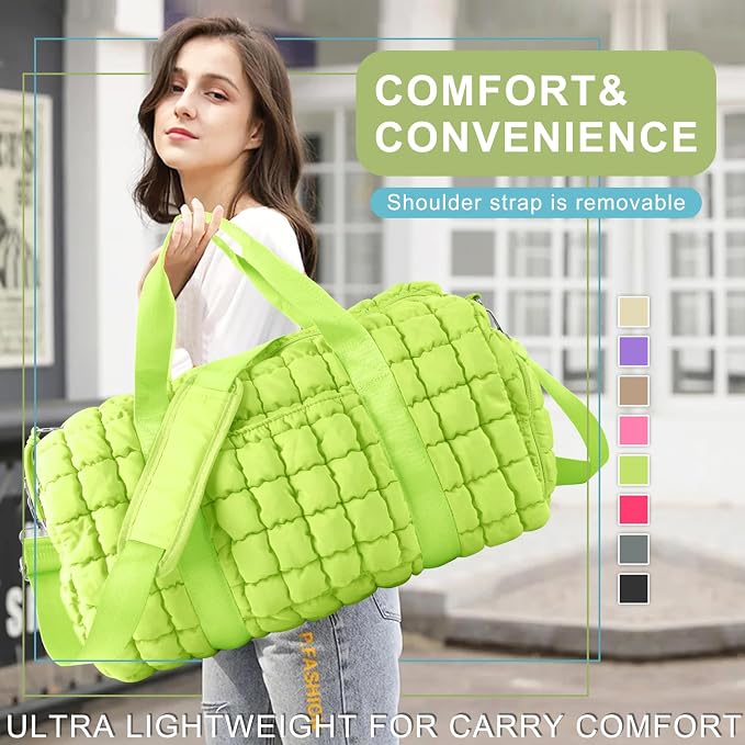 Quilted Travel Duffle Bag Gym Bag - Image 3