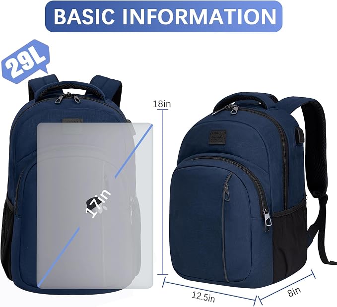 LARIPOP Travel Laptop Backpack, 15.6 Inch Business Laptop backpack - Image 5