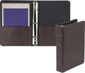 Samsill Vintage Leather Mini 3 Ring Binder 1 Inch Round Ring, 5.5 x 8.5 Inch by Samsill