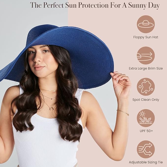 San Diego Hat Company Women's Ultrabraid X-Large Brim Hat, Adjustable Sun Hat - Image 7