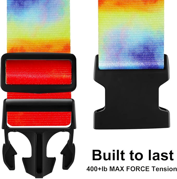 Luggage Straps for Suitcases TSA Approved-2 Pack Bright Personalized Luggage - Image 2