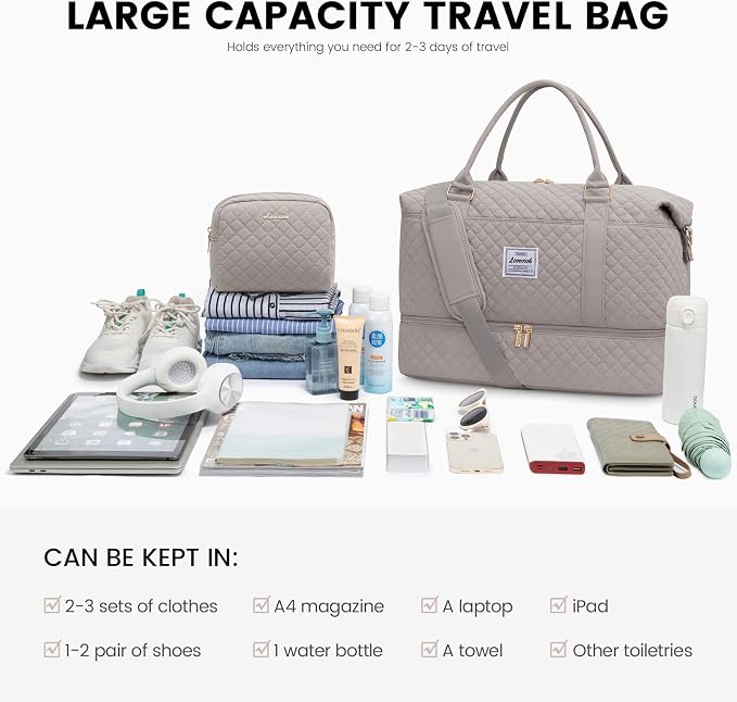 LOVEVOOK Travel Duffle Bag, Weekender Bags - Image 7