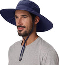 Home Prefer UPF50+ Mens Sun Hat Wide Brim Fishing Hat Foldable Large Brim UV by HomePreferHatsCaps