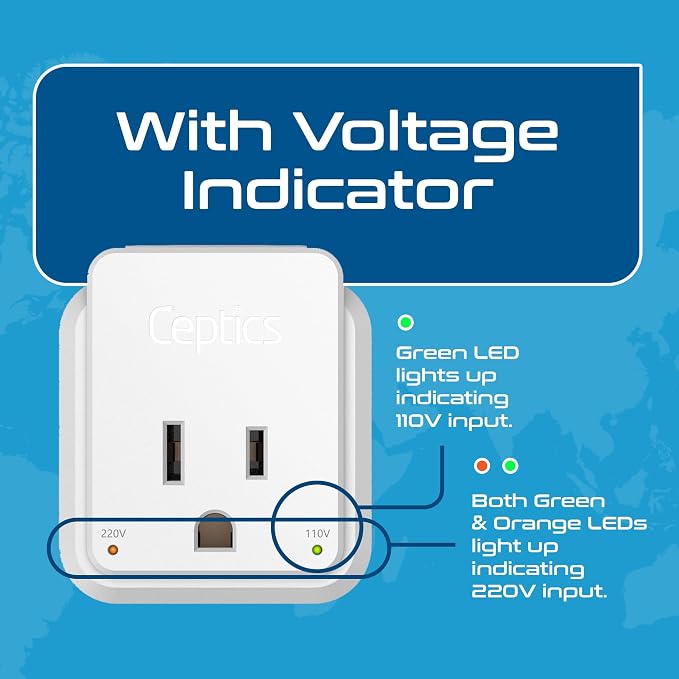 Ceptics Japan, Philippines Power Travel Plug Adapter Set, 20W PD & QC, Safe - Image 5