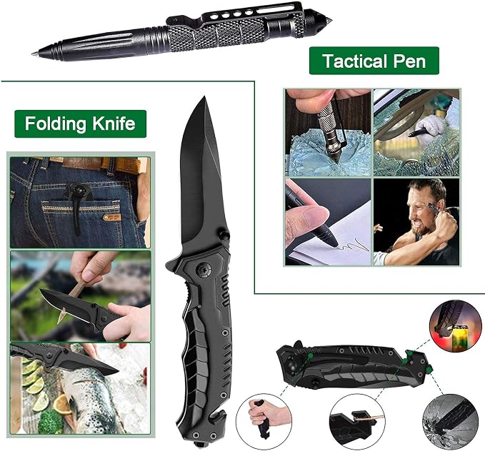 Survival Kit 35 in 1, First Aid Kit, Survival Gear, Christmas Birthday Gifts - Image 4