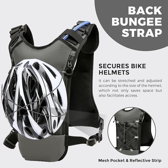 USA Original Patent Running Hydration Vest Backpack, Lightweight Chest Pack - Image 3