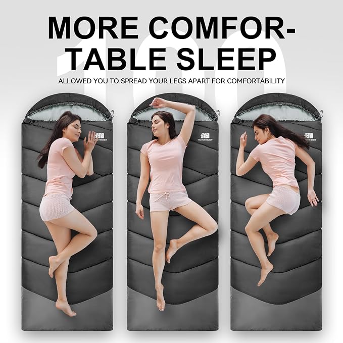Sleeping Bags for Adults Cold Weather, Waterproof, Lightweight Sleeping Bag for - Image 6