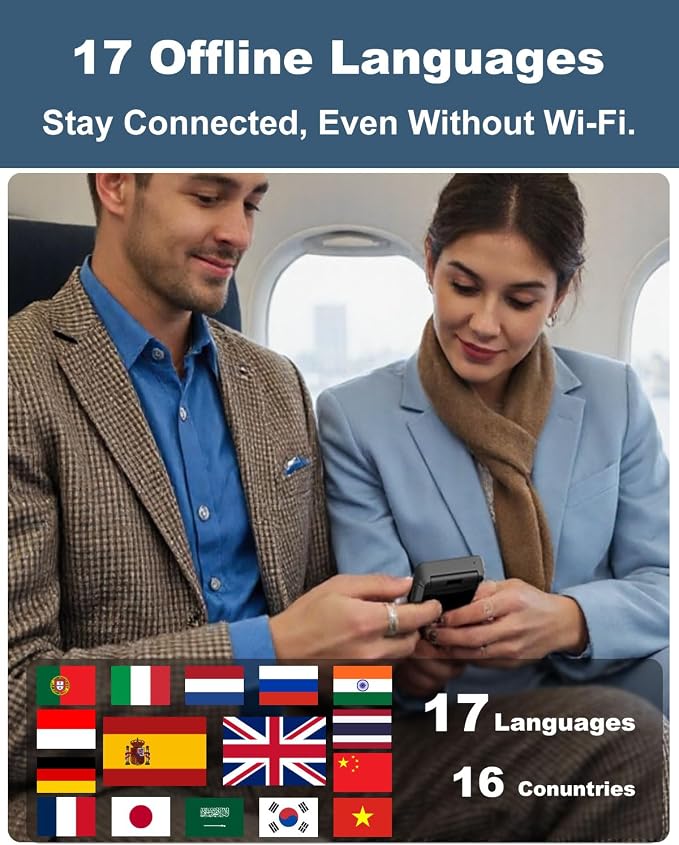 iTour D-Lite Dual Screen Language Translator Device, 2025 Real-Time Voice - Image 5
