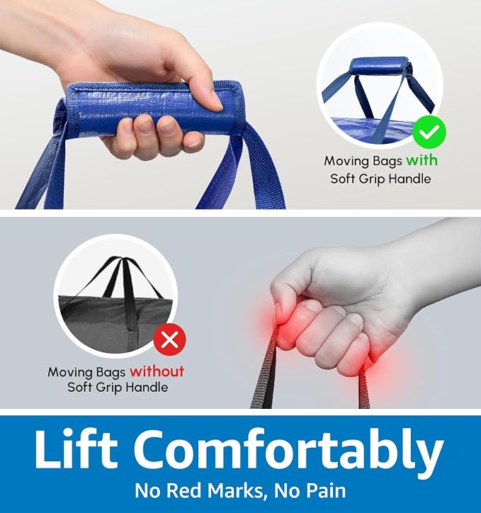 6 Pack Heavy Duty Moving Bags - Image 2