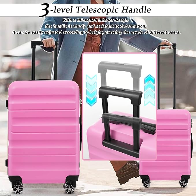 Merax Luggage Set 6 Piece, Hardshell ABS Suitcases - Image 7