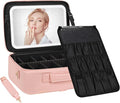 Chomeiu Makeup Bag with LED Mirror, Large Train Case by Chomeiu