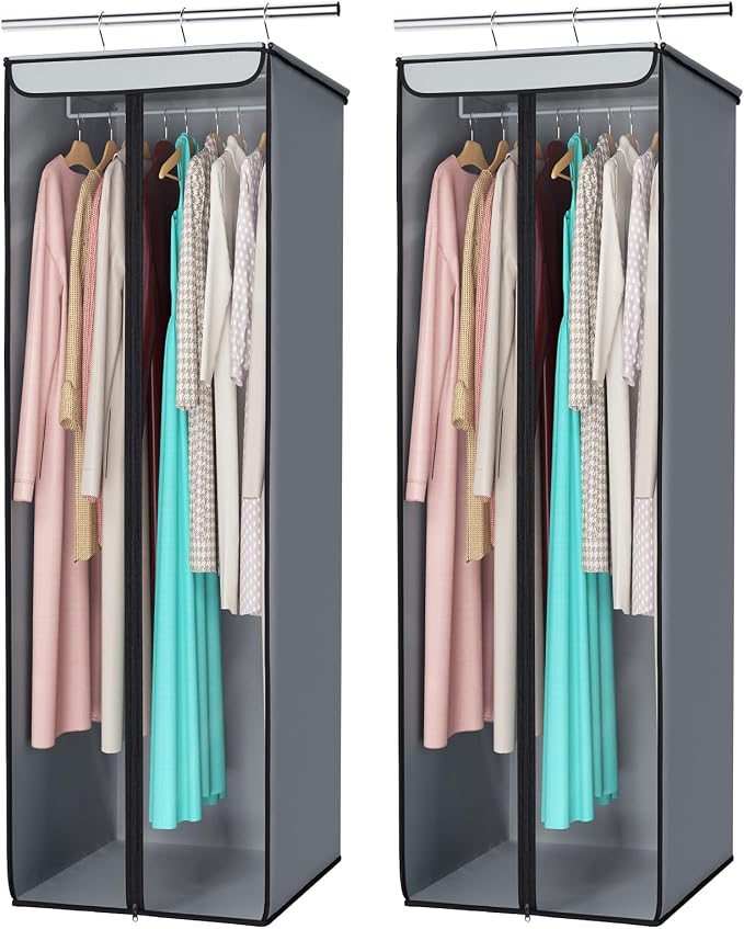 Univivi Garment Bags for Hanging Clothes, Large Clothes Storage Bags Closet by Univivi