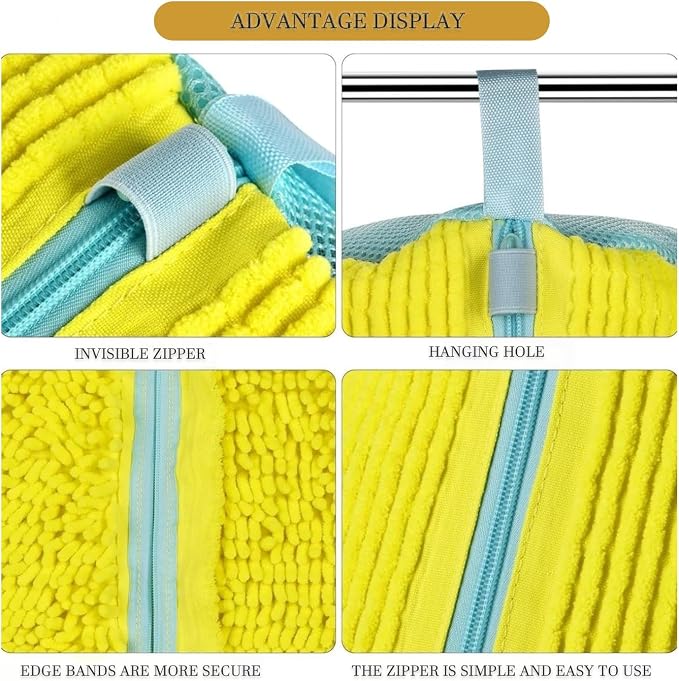 Shoe Cleaning Bags2-Pack Shoe Washing Machine Bags - Image 5