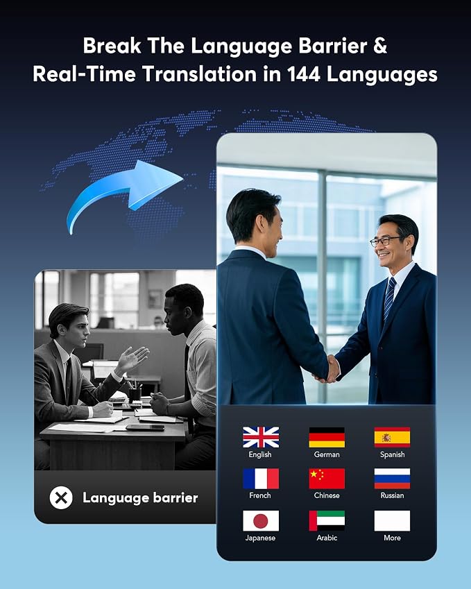 AI Translation Earbuds: Real-Time 144 Languages Translator Earphones, Audifonos - Image 3