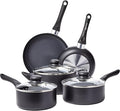 Amazon Basics Non Stick Kitchen Cookware 8-Piece Set, Non-Induction, Includes by AmazonBasics