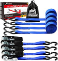 XSTRAP STANDARD Ratchet Tie Down Straps 4 Pk 10 Ft- 300 Lbs Load Cap- 900 Lbs by XSTRAPSTANDARD