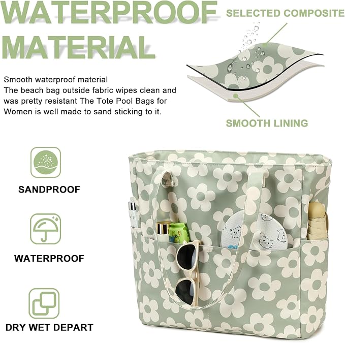 Waterproof Beach Tote Pool Bags - Image 4