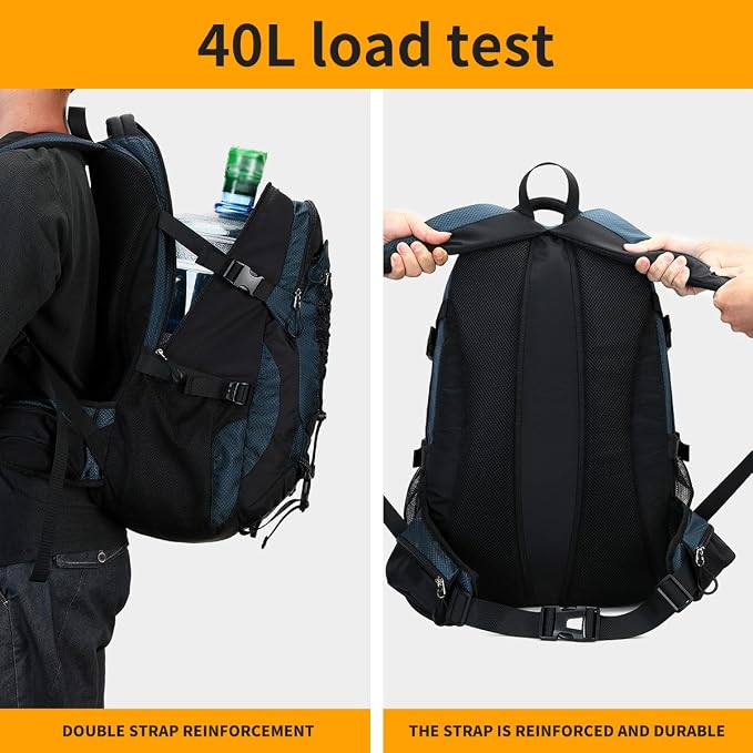 BOVIP 40L Hiking Backpack Waterproof Lightweight Daypack Travel Sports Camping - Image 6