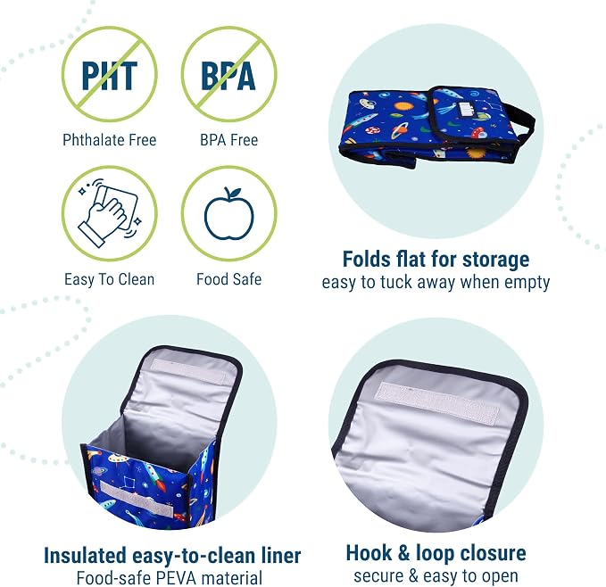 Wildkin Kids Insulated Lunch Bag – Reusable, School & Travel - Image 3