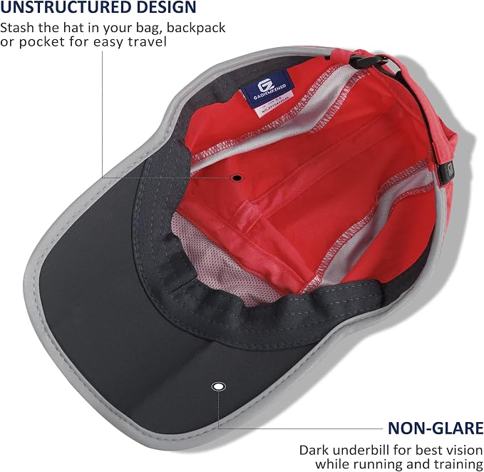 GADIEMKENSD Reflective Folding Outdoor Hat Unstructured Design UPF 50+ Sun - Image 4