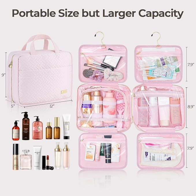 Hanging Travel Toiletry Bag for Women Detachable Toiletry Bag - Image 6
